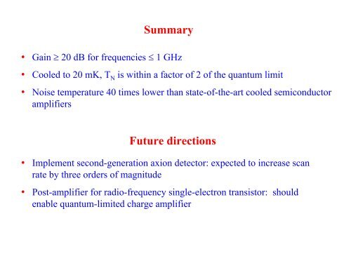 SQUIDs - Low Temperature Laboratory