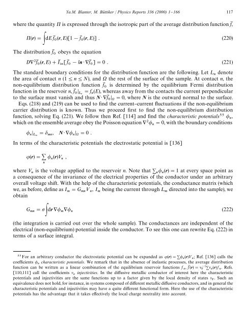 shot noise in mesoscopic conductors - Low Temperature Laboratory