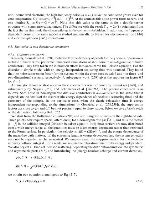 shot noise in mesoscopic conductors - Low Temperature Laboratory