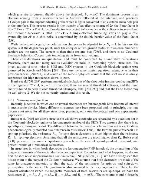 shot noise in mesoscopic conductors - Low Temperature Laboratory