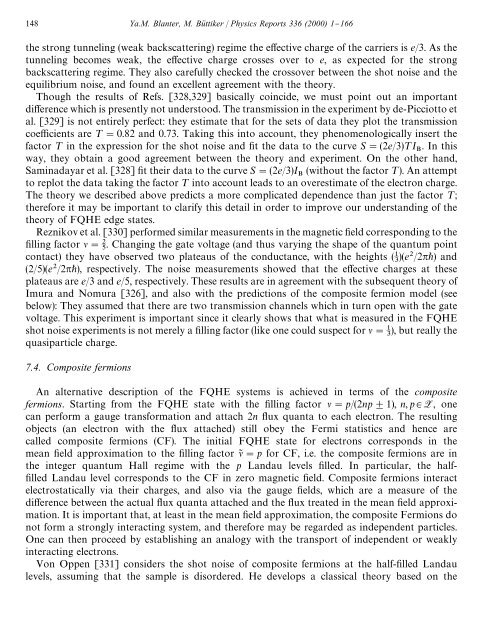 shot noise in mesoscopic conductors - Low Temperature Laboratory