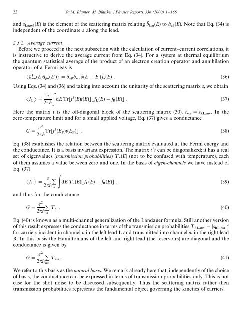 shot noise in mesoscopic conductors - Low Temperature Laboratory