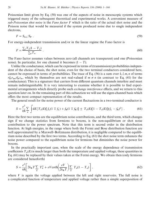 shot noise in mesoscopic conductors - Low Temperature Laboratory