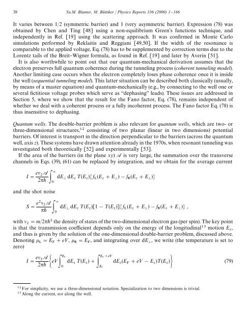 shot noise in mesoscopic conductors - Low Temperature Laboratory