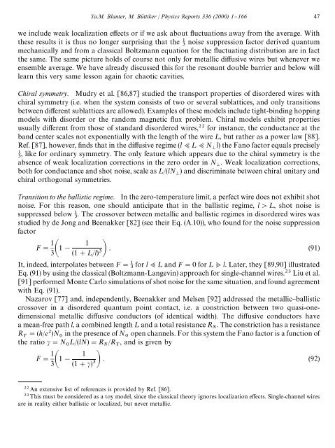 shot noise in mesoscopic conductors - Low Temperature Laboratory