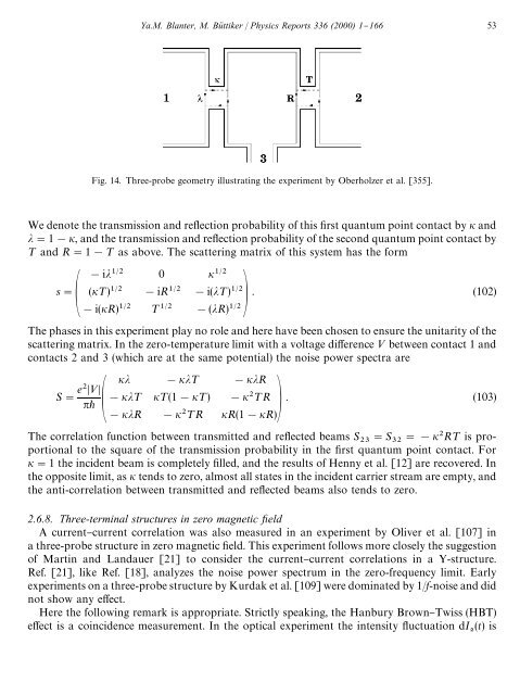 shot noise in mesoscopic conductors - Low Temperature Laboratory