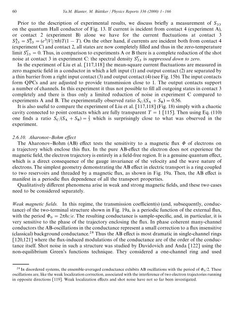 shot noise in mesoscopic conductors - Low Temperature Laboratory