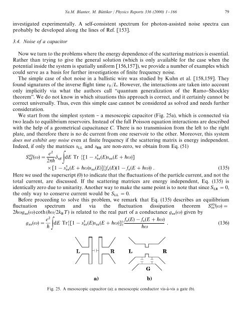 shot noise in mesoscopic conductors - Low Temperature Laboratory