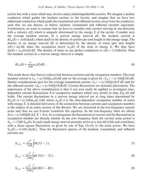 shot noise in mesoscopic conductors - Low Temperature Laboratory