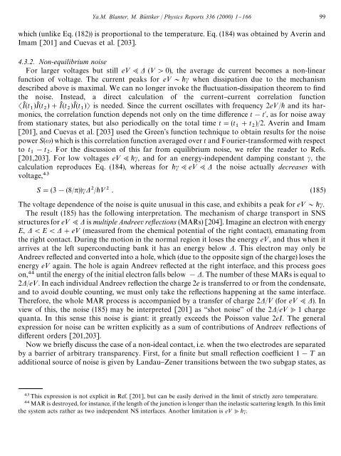 shot noise in mesoscopic conductors - Low Temperature Laboratory