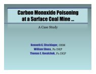 Carbon monoxide poisoning at a surface coal mine — A case study