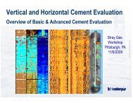 Well integrity — Vertical and horizontal cement evaluation