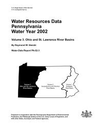 PDF, 3.6MB, 302 pages - USGS Water Resources of Pennsylvania