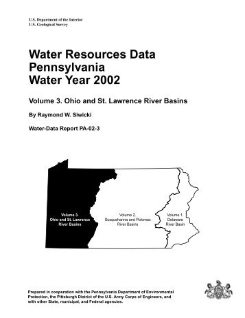 PDF, 3.6MB, 302 pages - USGS Water Resources of Pennsylvania