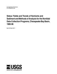 Status Yields and Trends of Nutrients and Sediment and Methods of ...