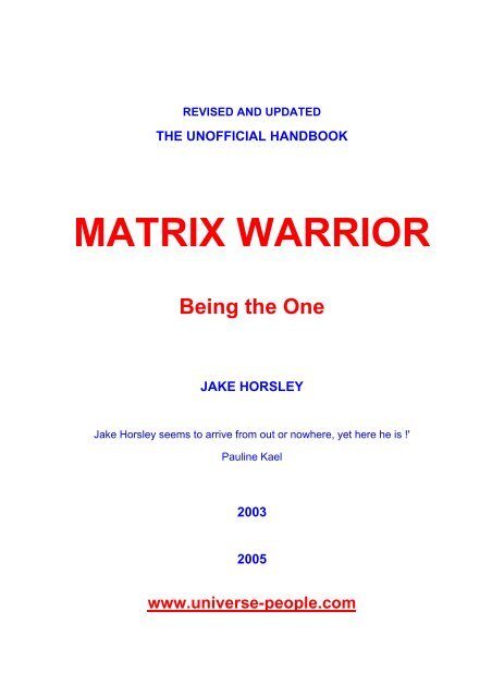 Matrix Warrior