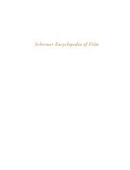 Schirmer Encyclopedia of Film