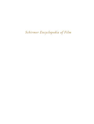 Schirmer Encyclopedia of Film