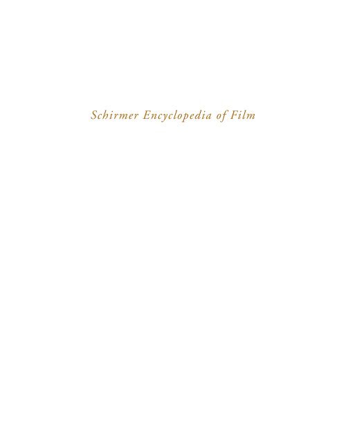 Xxx Sex Newamerican - Schirmer Encyclopedia of Film