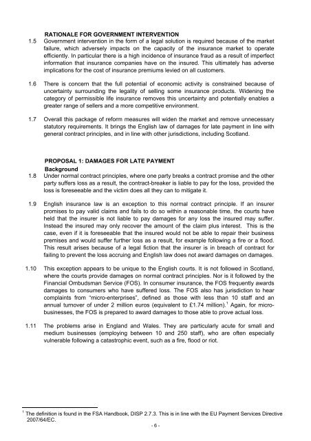 Impact Assessment (IA) Summary: Intervention ... - Law Commission