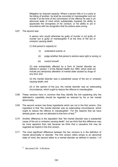 lc290 Partial Defences to Murder report - Law Commission