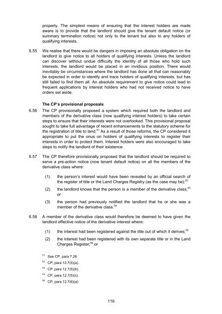 Termination of Tenancies for Tenant Default - Law Commission