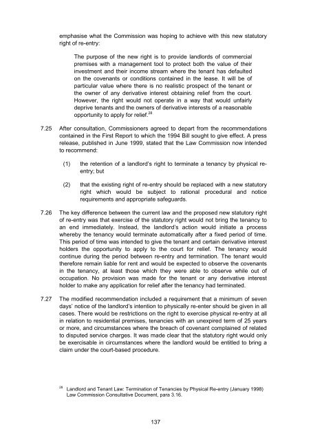 Termination of Tenancies for Tenant Default - Law Commission