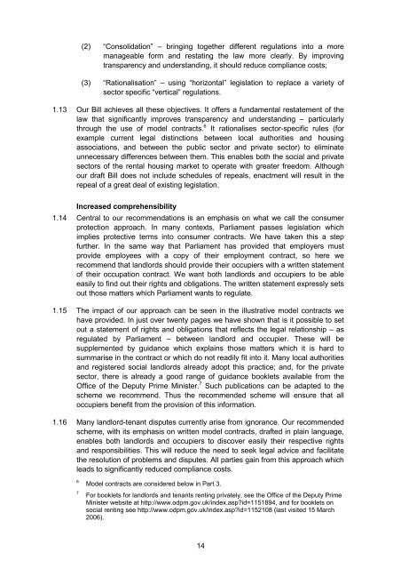 Renting Homes: The Final Report - Law Commission