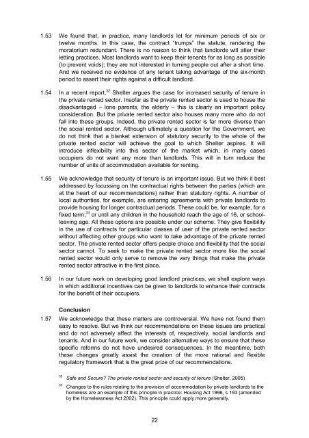 Renting Homes: The Final Report - Law Commission