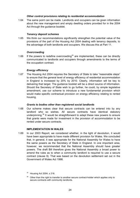 Renting Homes: The Final Report - Law Commission