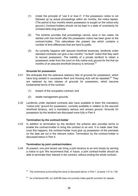 Renting Homes: The Final Report - Law Commission