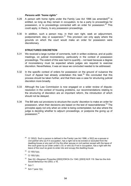 Renting Homes: The Final Report - Law Commission