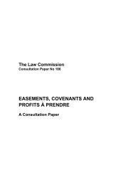 easements, covenants and profits à prendre - Law Commission