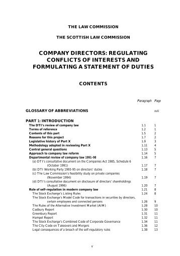 COMPANY DIRECTORS: REGULATING ... - Law Commission