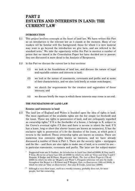 Making Land Work: Easements, Covenants and ... - Law Commission