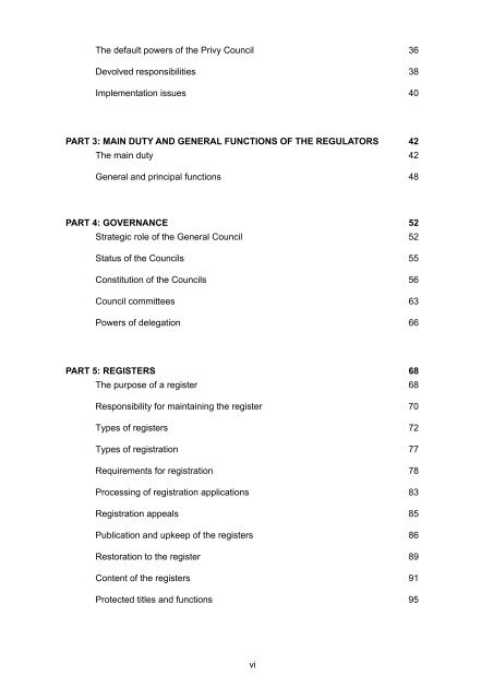 Regulation of Health and Social Care Professionals Consultation