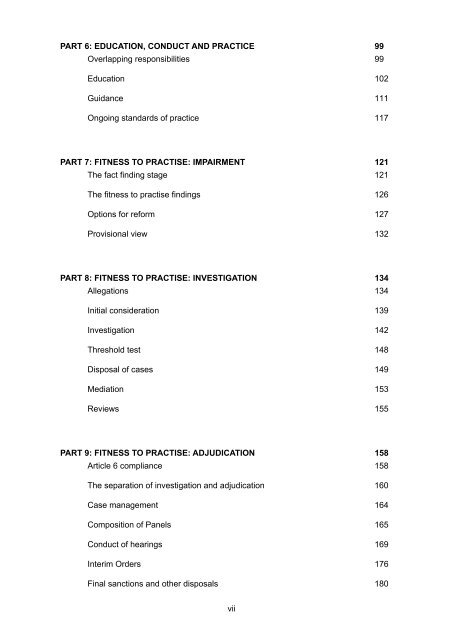 Regulation of Health and Social Care Professionals Consultation