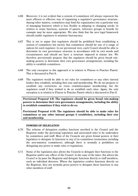 Regulation of Health and Social Care Professionals Consultation