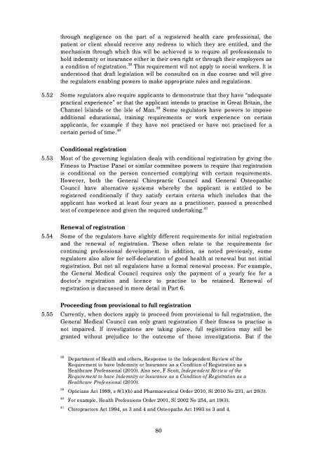 Regulation of Health and Social Care Professionals Consultation