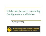 Solidworks Lesson 5 - Assembly Configurations and Motion