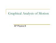 Graphical Analysis of Motion