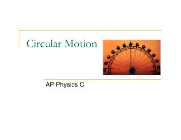 Circular Motion