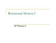Rotational Motion I