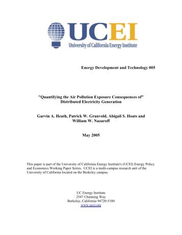 Quantifying the Air Pollution Exposure Consequences of - Houston ...