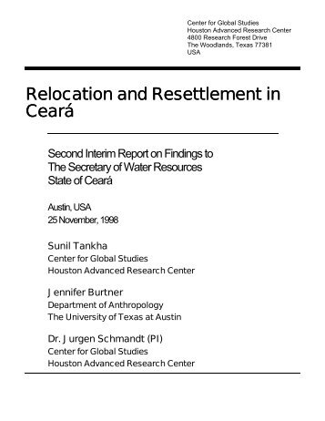 Relocation and Resettlement in Ceará - Houston Advanced ...