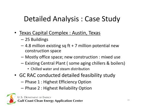 CHP Feasibility Study - Houston Advanced Research Center