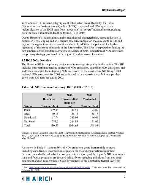 NOx Emissions Impacts from Widespread Deployment of CHP in ...