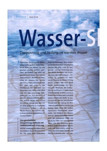 Wasser & Salz, 02/04 - Aqua Body Work München Wassershiatsu ...