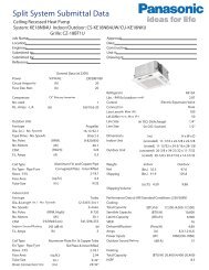 KE18NB4U submittal Ceiling Recessed Heat Pump .indd - Panasonic