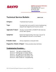 Technical Service Bulletin - Panasonic